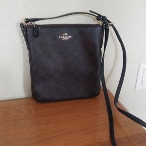 Coach Signature Brown Crossbody